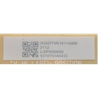 FUENTE DE PODER PARA TV VIZIO / NUMERO DE PARTE ADTVK1811ABM / 715GB897-P01-000-003S / VK1811ABM / (X)ADTVK1811ABM / PANEL TPT500WR-U3T03.DJ REV:S01U / DISPLAY CV500U3-T03 REV:01 / MODELO M50Q7-J01 LTYHG7KX